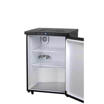 Kegco 1 Cubic Feet Black Single Tap Freestanding Kegerator with Adjustable Temperature | Fridge.com