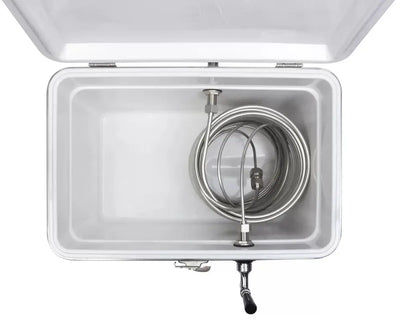 Kegco 1.77 Cubic Feet Stainless Steel Outdoor Single Tap Freestanding Kegerator with Adjustable Temperature | Fridge.com