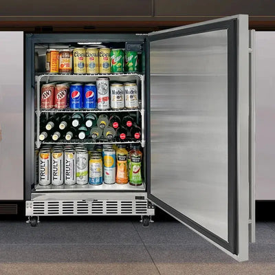 Kegco Outdoor Single Tap Freestanding Kegerator with Door Lock and Adjustable Temperature | Fridge.com