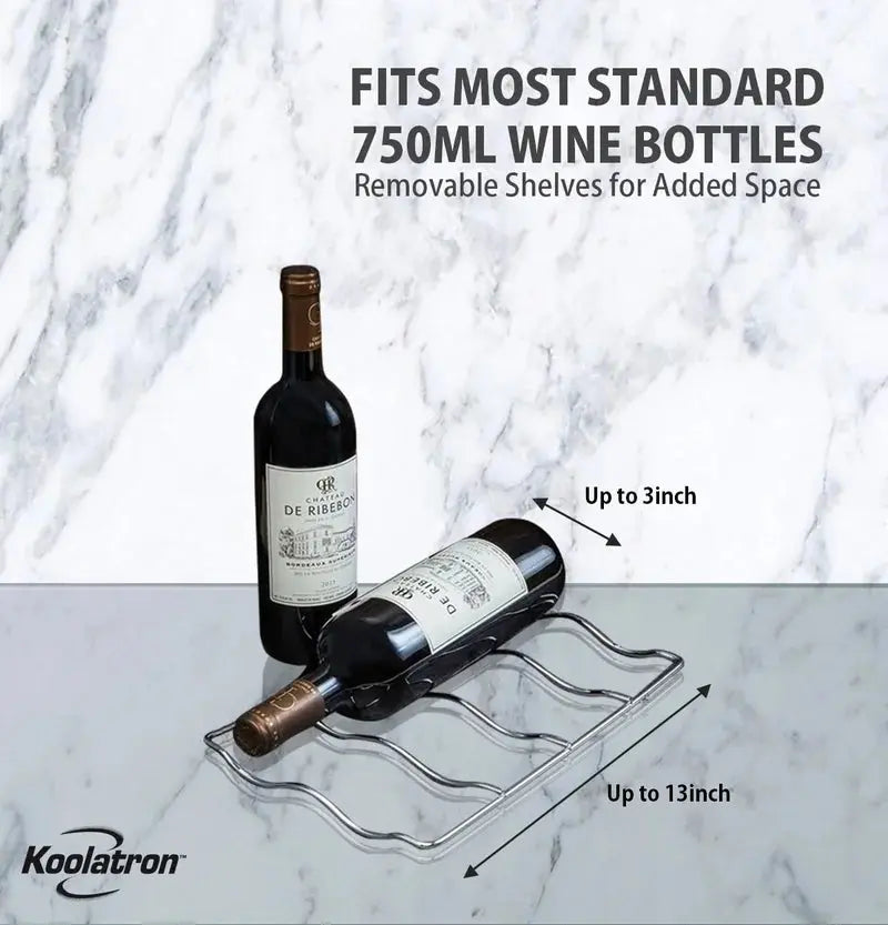 Koolatron 12 Bottle Wine Cooler Thermoelectric Freestanding Wine Fridge | Fridge.com