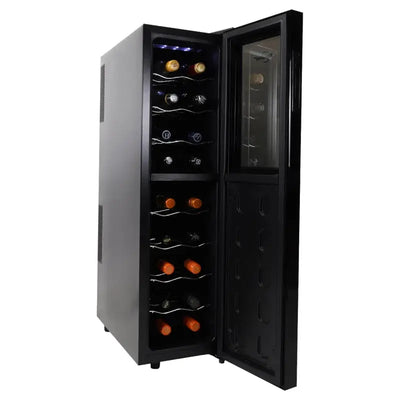 Koolatron 18 Bottle Slim Dual Zone Wine Cooler Freestanding Wine Fridge | Fridge.com