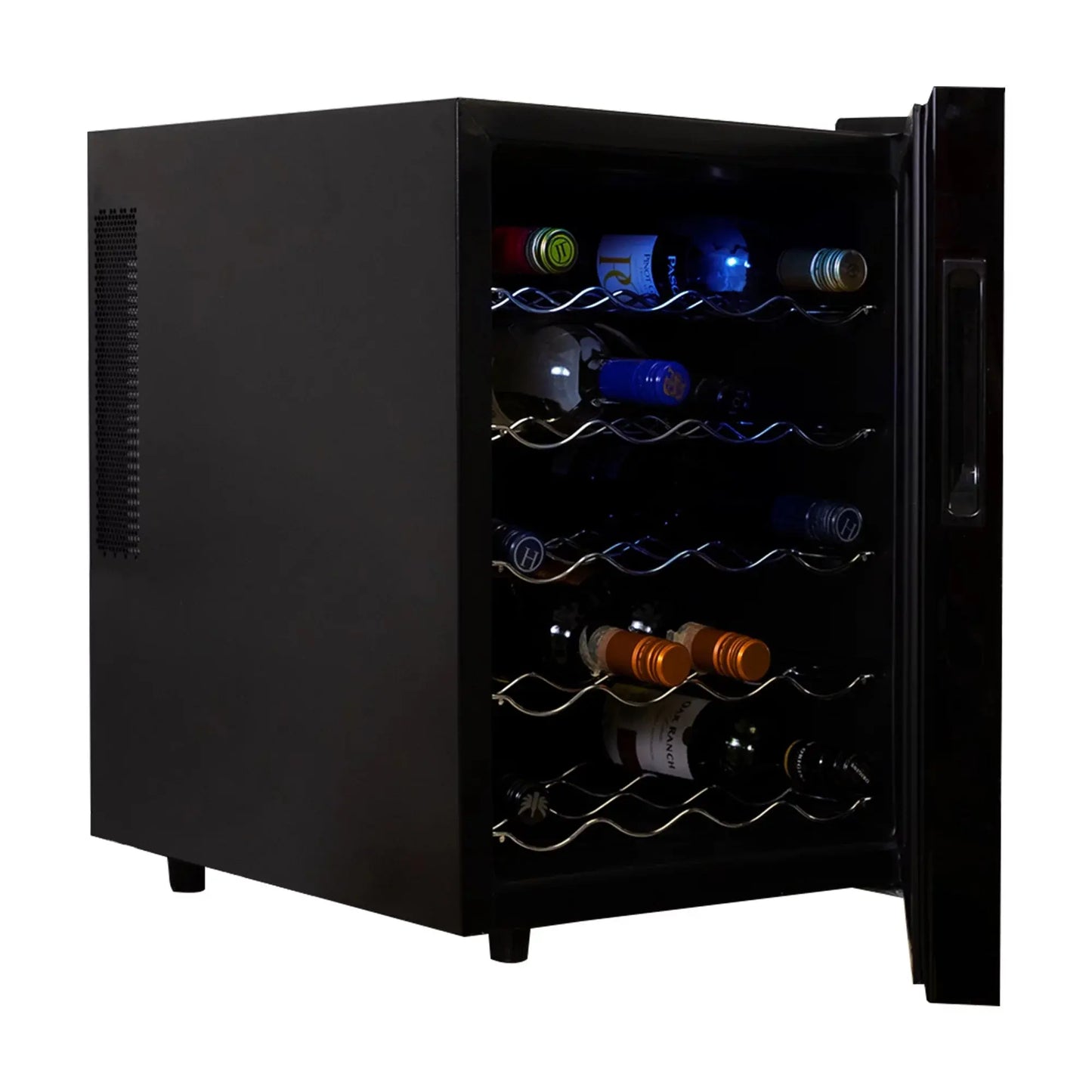 Koolatron Series 8 Bottle Wine Cooler, Black, Thermoelectric Wine Fridge, 0.8 Cu. Ft. (23L), Freestanding Wine Cellar, Red, White and Sparkling Wine Storage for Small Kitchen, Apartment, Condo, RV | Fridge.com