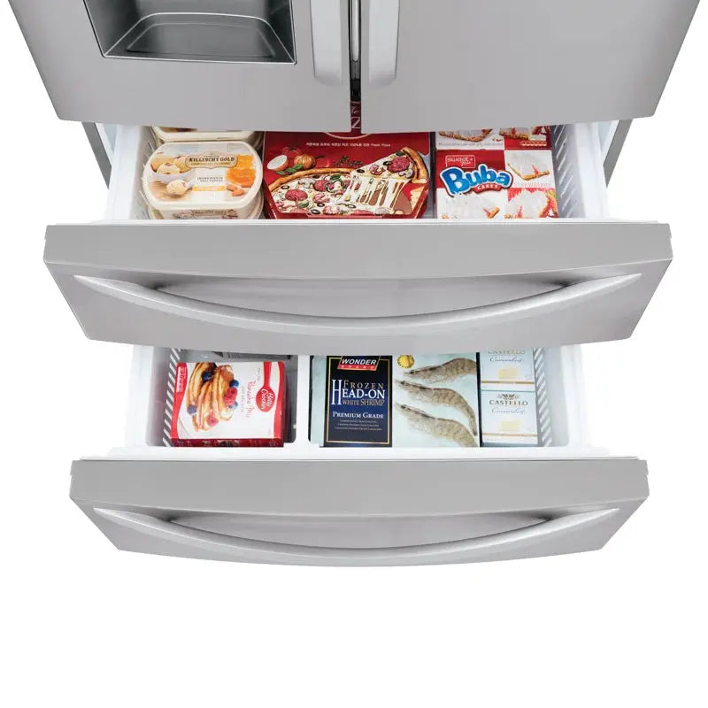 LG 28 Cu. Ft. 4-Door French Door Smart Refrigerator with Ice and Water Dispenser, 36" | Fridge.com