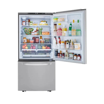 LG 33" Bottom Freezer Refrigerator 25.5 Cu. Ft. Refrigerator | Fridge.com