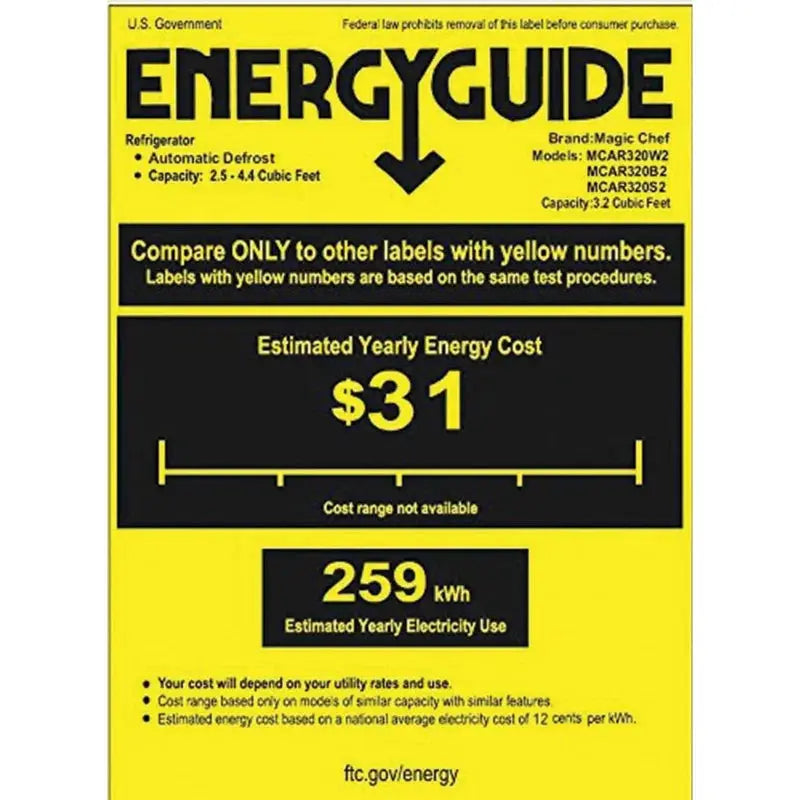 Magic Chef 4.4 Cubic Feet Portable Freestanding Mini Fridge with Freezer | Fridge.com