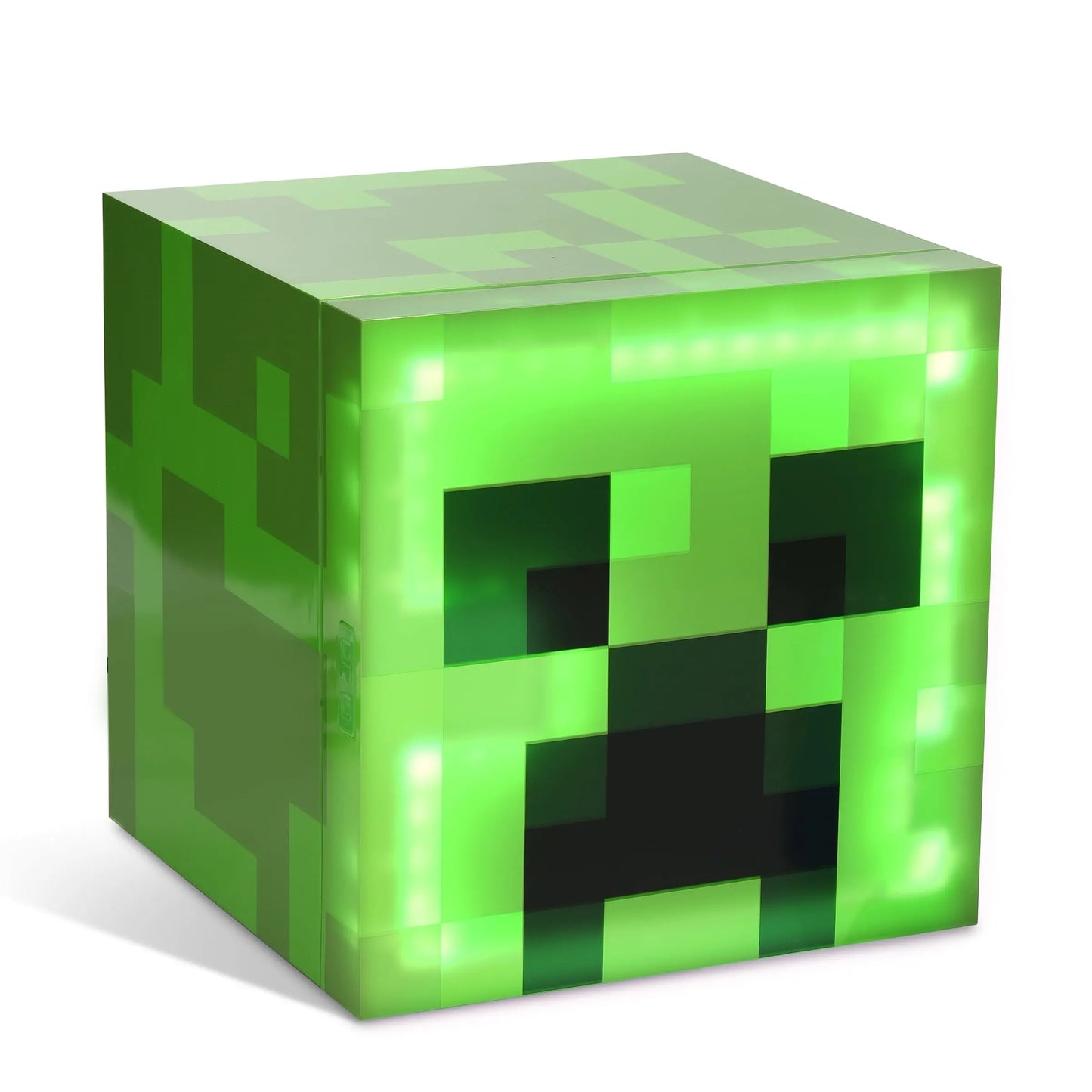 Minecraft Green Creeper 9 Can Mini Fridge 6.7L 1 Door Ambient Lighting 10.4 in H 10 in W 10 in D | Fridge.com