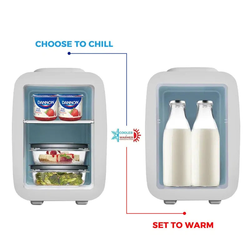 Mini Fridge Portable Travel Thermoelectric 4 Liter Cooler and Warmer for Skincare | Fridge.com