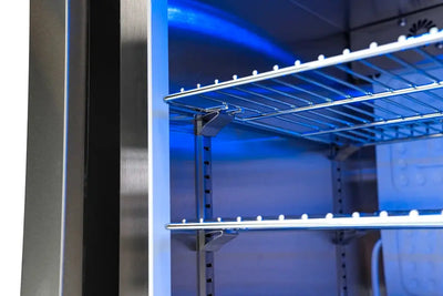 Mont Alpi Black Stainless Steel Fridge Cabinet Module + 2.7 Cubic Ft, Compact Refrigerator | Fridge.com