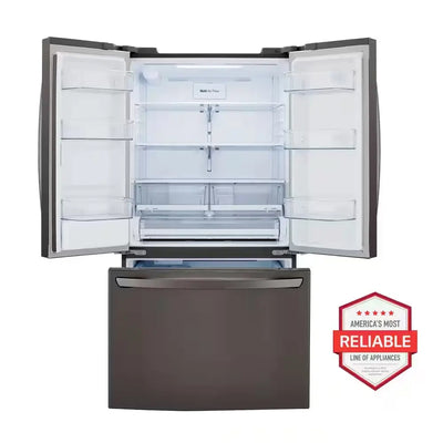 29 Cu. Ft. French Door Refrigerator W/Multi-Air Flow and Smartpull Handle Printproof Black Stainless Steel, ENERGY STAR | Fridge.com