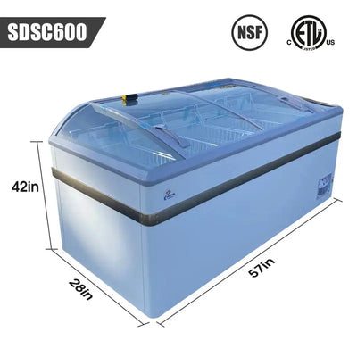 NSF 22 Cu. Ft Supermarket Grocery Freezer | Fridge.com
