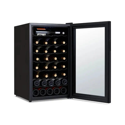 Newair 51 Bottle Wine Cooler Refrigerator Freestanding Mirrored Wine Fridge | Fridge.com