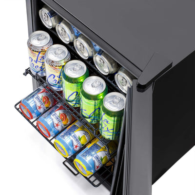 Newair 90 Can Beverage Refrigerator Cooler, Freestanding Small Mini Fridge in Black for Home, Office or Bar | Fridge.com