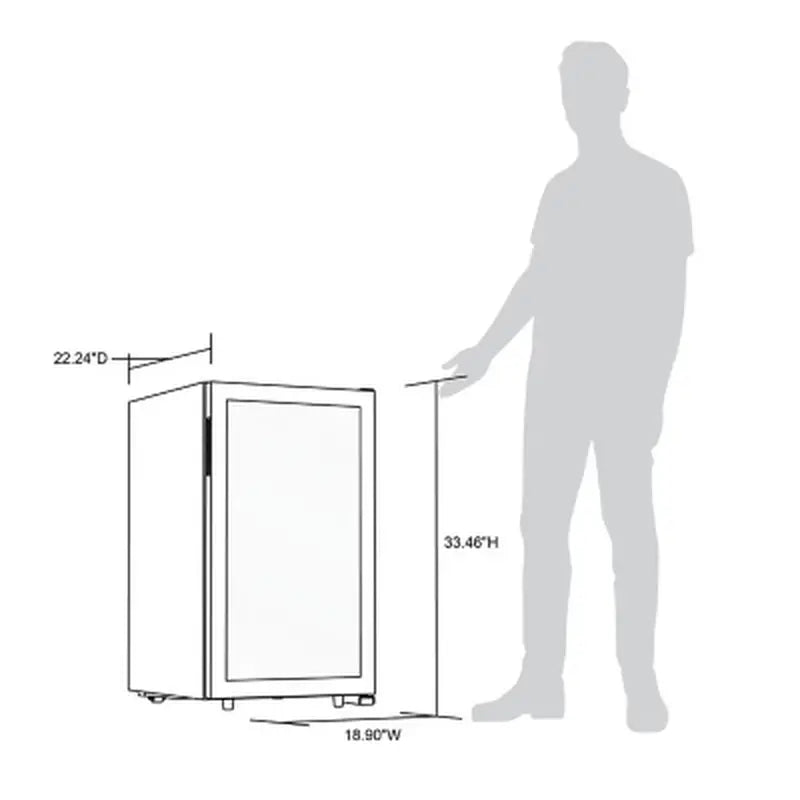 Newair Freestanding 43-Bottle Dual Zone Compressor Wine Fridge in Stainless Steel | Fridge.com