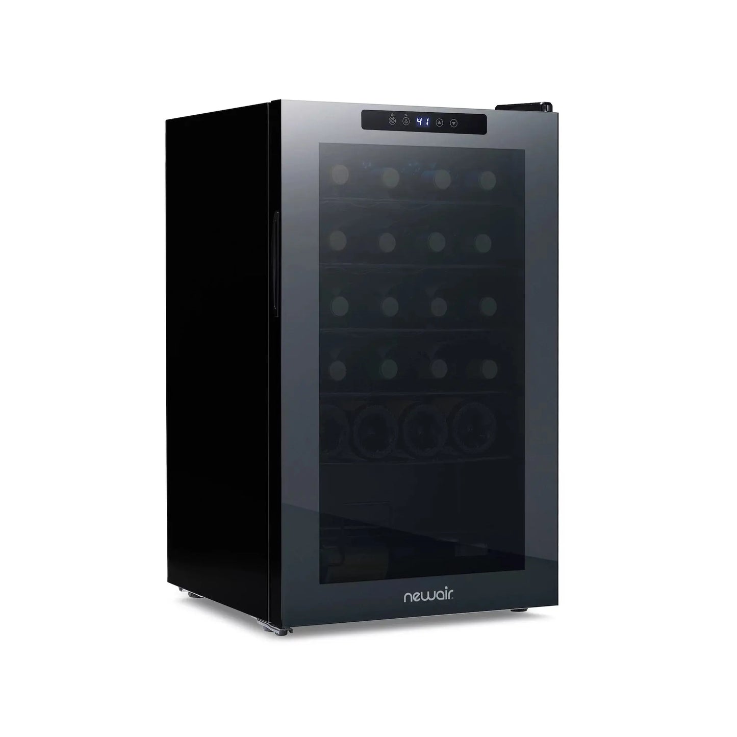 Newair, 23 Bottle Freestanding Wine Fridge, Stainless Steel Wine Cooler | Fridge.com