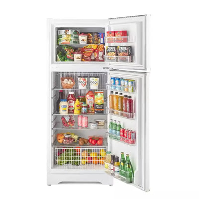 Off-Grid Classic Retro 27.2 In. 14 Cu. Ft. Retro Propane Top Freezer Refrigerator in Marshmallow White | Fridge.com