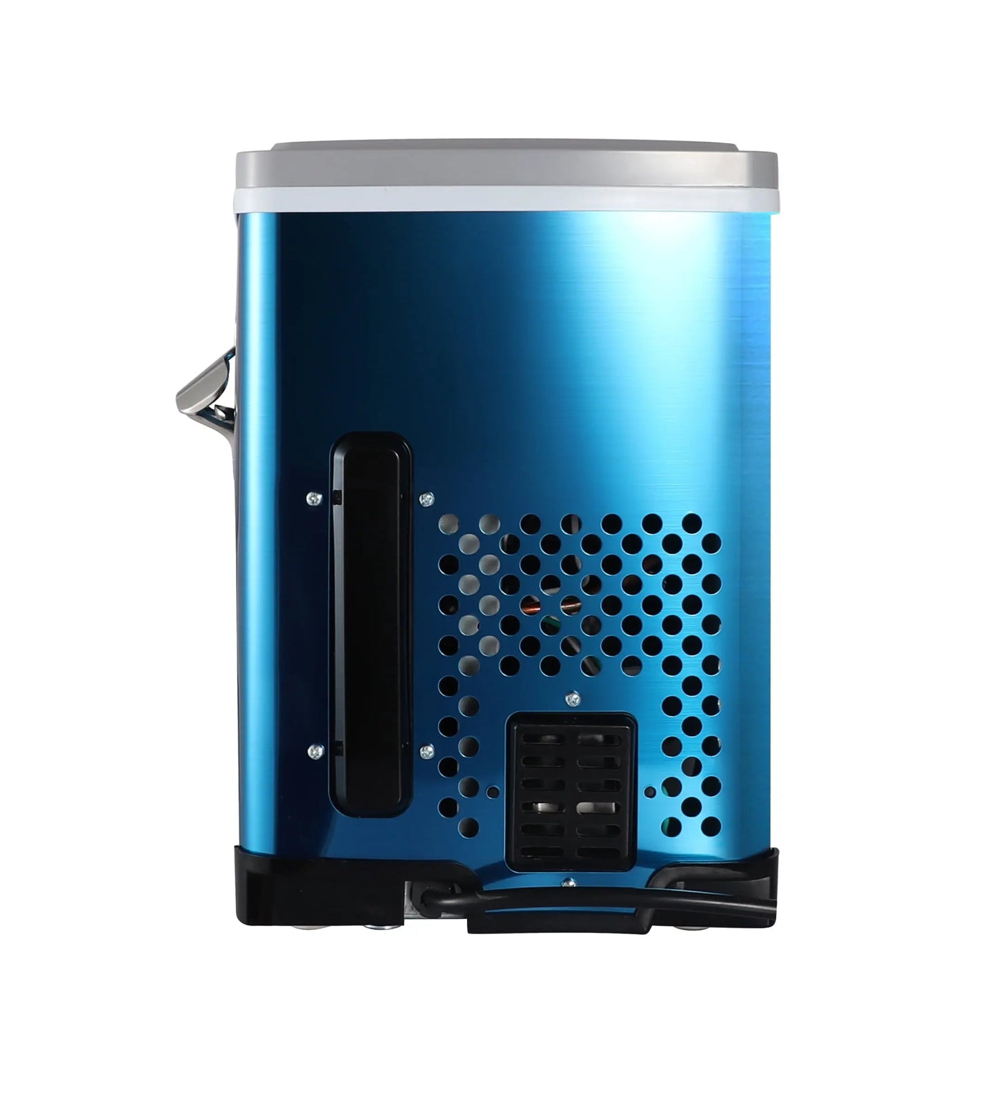 Pepsi 26 Lbs. Stainless Steel Ice Maker, Built in Bottle Opener - Blue | Fridge.com