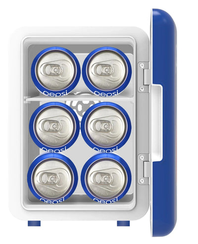 Pepsi, 6 Can Mini Personal Fridge Cooler, Blue | Fridge.com