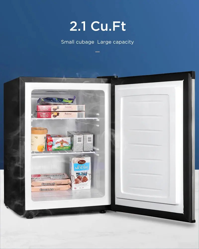 Portable 2.1 Cubic Feet Upright Freezer with Adjustable Temperature Controls | Fridge.com