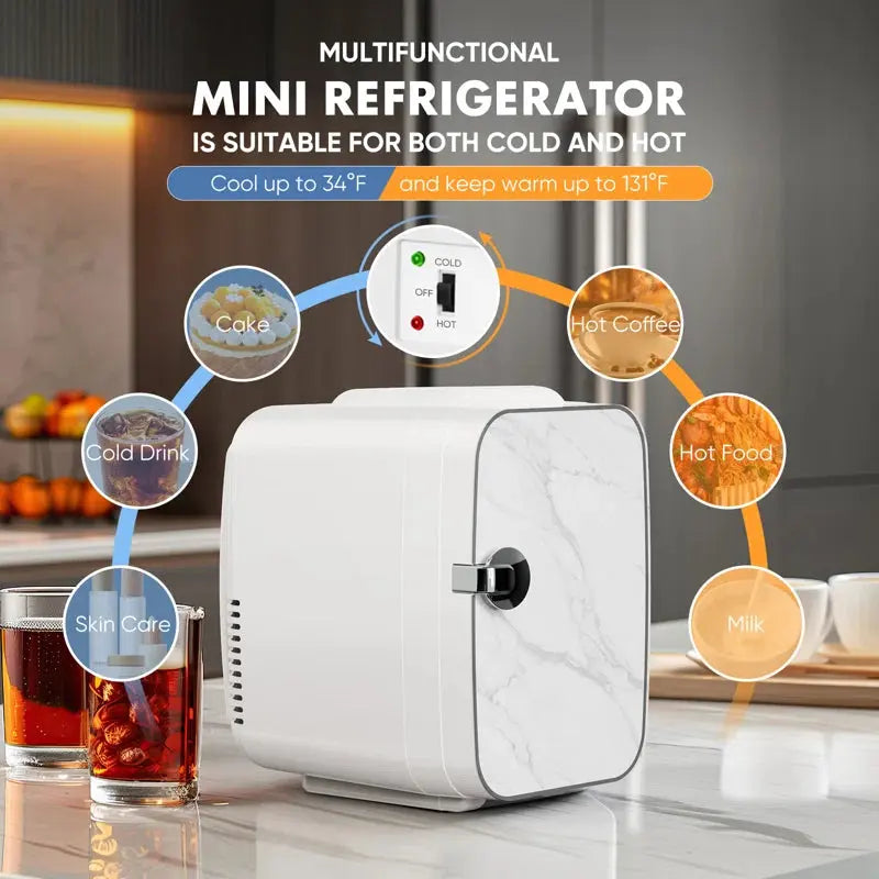 Portable Mini Fridge Travel Thermoelectric 4 Liter Cooler and Warmer | Fridge.com