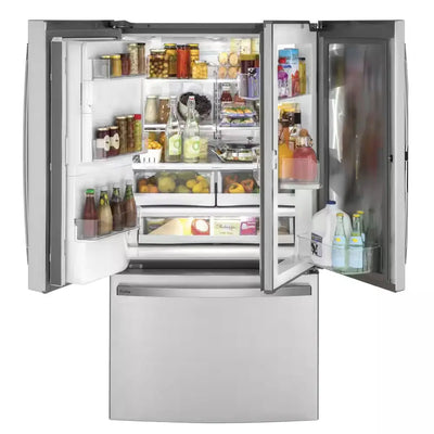 Profile 22.1 Cu. Ft. French Door Refrigerator with Door-In-Door in Fingerprint Resistant Stainless Steel, Counter Depth | Fridge.com