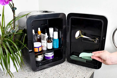 Retro Mini Fridge Cooler, Holds up to 10L or 15 Cans, Portable Fridge for Car, Office, Bedroom | Fridge.com