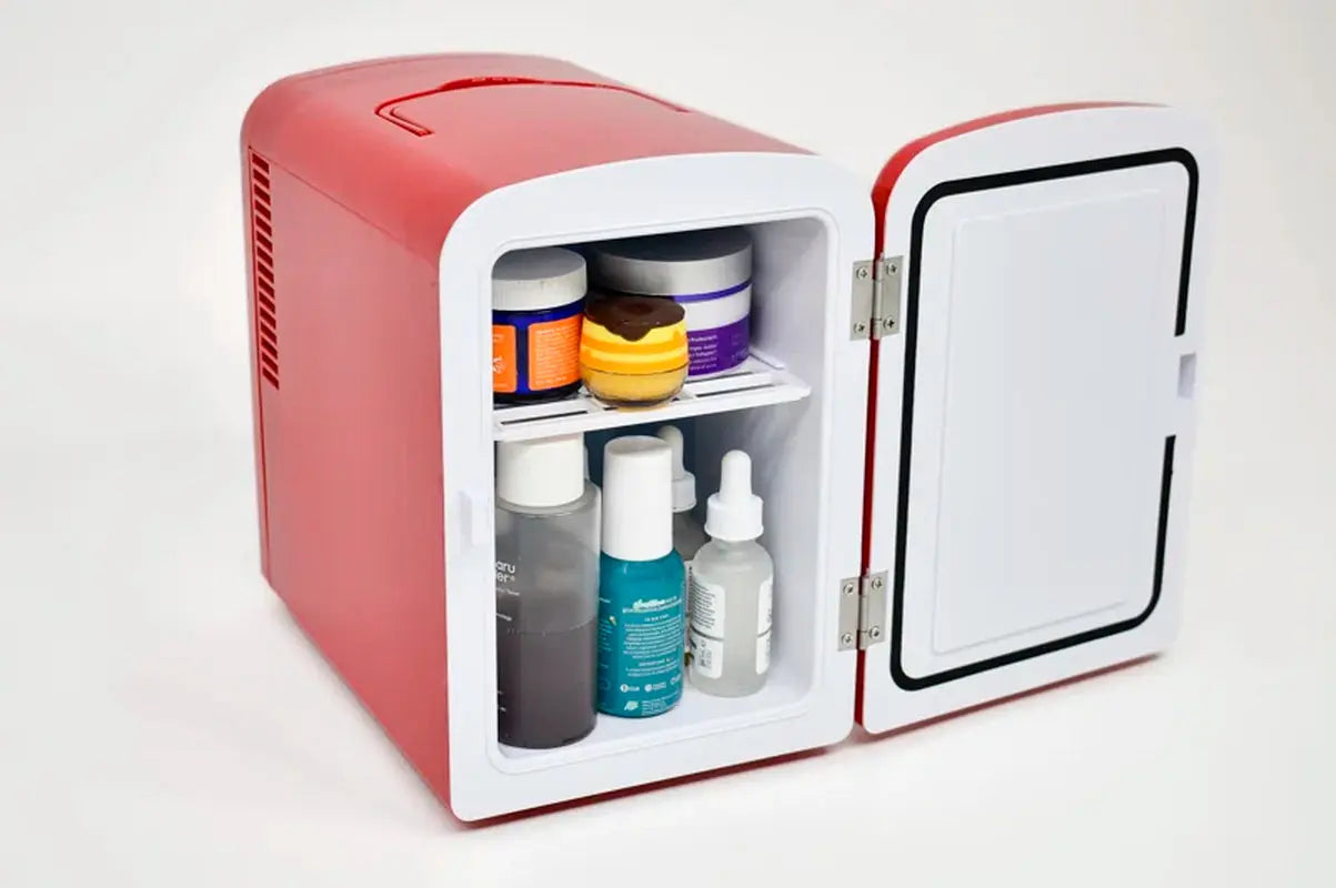 Retro Mini Fridge Cooler, Holds up to 9 Cans, Portable Fridge for Car, Office, Bedroom | Fridge.com