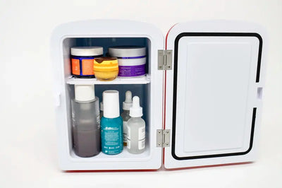 Retro Mini Fridge Cooler, Holds up to 9 Cans, Portable Fridge for Car, Office, Bedroom | Fridge.com