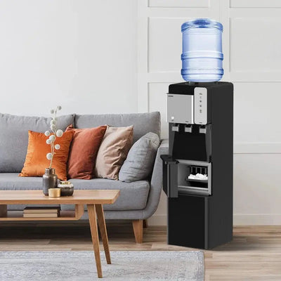 SOOPYK Hot and Cold Water Cooler Dispenser with Ice Maker 5 Gallon Bottle Top Load 27 Lbs per Day | Fridge.com