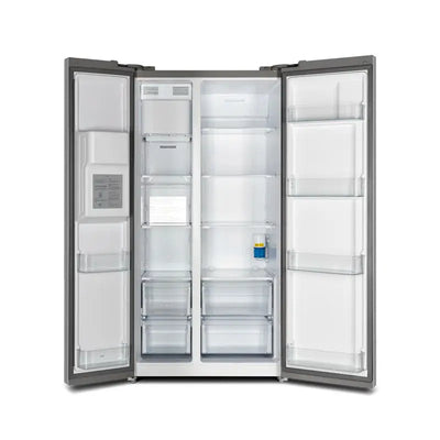 Salerno 36-Inch Side-By-Side 20 Cu.Ft Refrigerator in Stainless Steel with Ice & Water Dispenser | Fridge.com