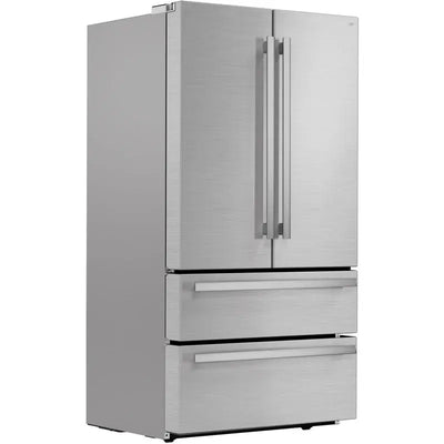 Sharp 36" 22.5 Cubic Feet Energy Star Smudge-Resistant French Door Refrigerator | Fridge.com