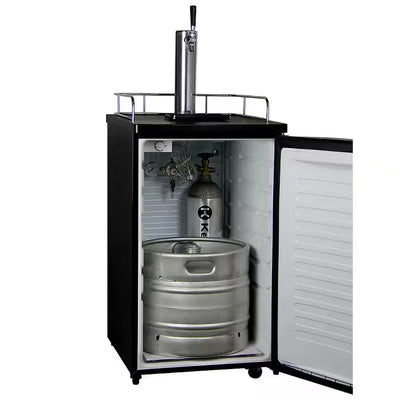 Single Tap Stainless Steel Kegerator | Fridge.com