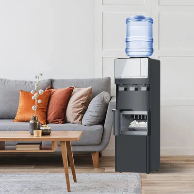 Soopyk Freestanding Top Loading Water Cooler with Ice Maker for 5 Gallon Bottle Black | Fridge.com