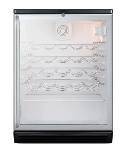 Summit Appliance 23.63'' 36 Bottle Single Zone Built-In Wine Refrigerator | Fridge.com
