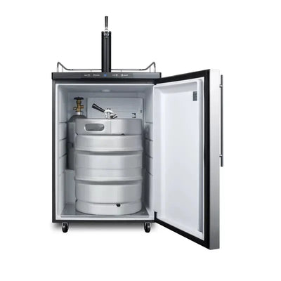 Summit Appliance Summit 5.6 Cubic Feet Single Tap Built-In Kegerator with Adjustable Temperature | Fridge.com