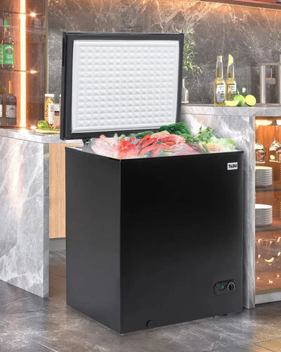 TABU Portable 7 Cu. Ft. Garage Ready Chest Freezer with Adjustable Temperature Controls,Compact & Self Defrosting Freezer with Top Open Door | Fridge.com