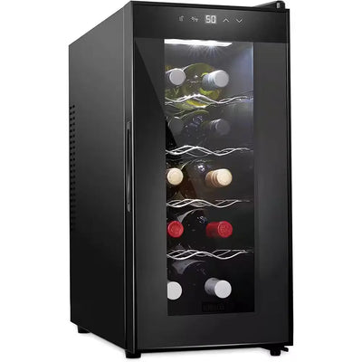 Thermoelectric 10-Bottle Free Standing Wine Cooler - Stainless Steel | Fridge.com