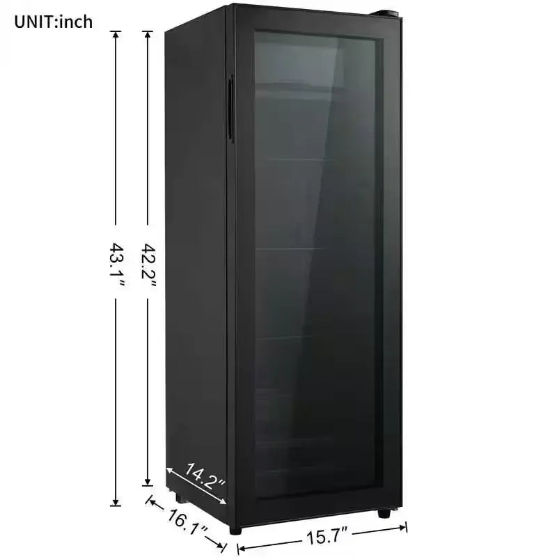Victoria 40-Bottle Dual Zone Freestanding Wine Cooler in Black | Fridge.com
