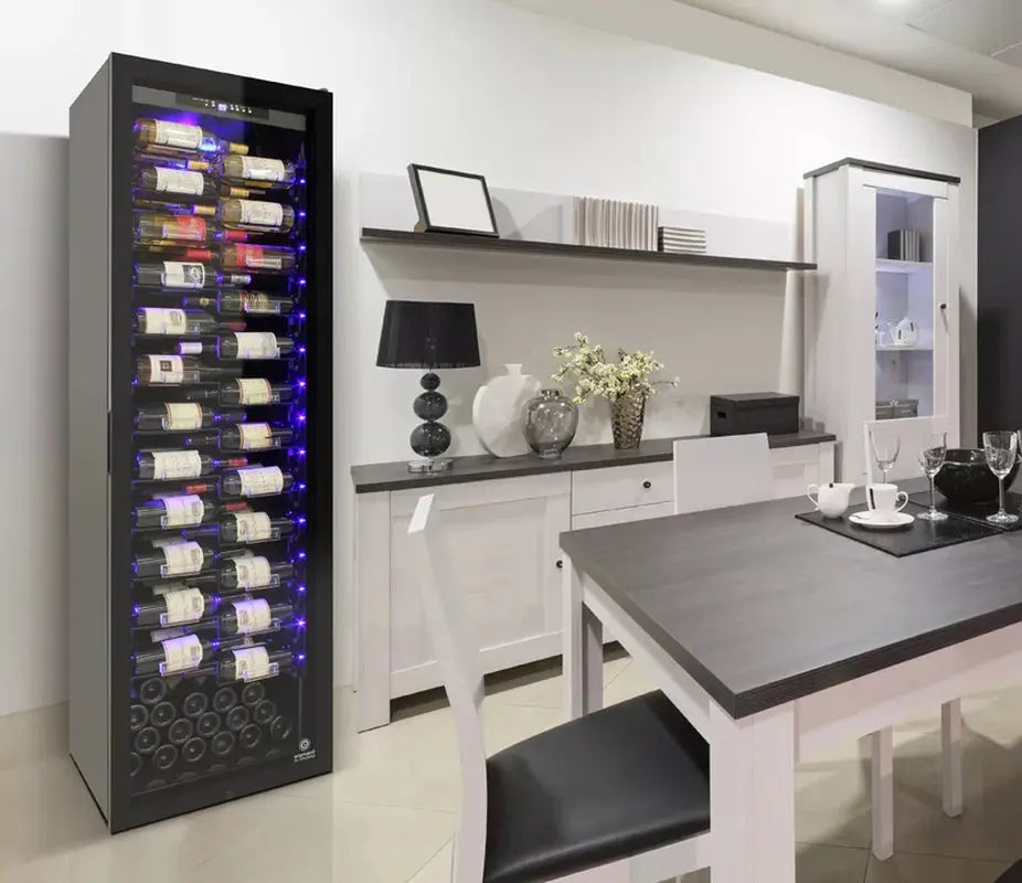 Vinotemp 23.62'' 162 Bottle Single Zone Freestanding Wine Refrigerator | Fridge.com
