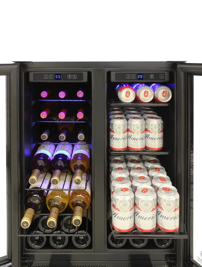 Vinotemp Butler Series Touch Screen Wine and Beverage Cooler with French Doors | Fridge.com