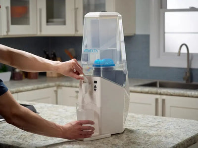 Vitafilta White Countertop Top Loading Electric Filtered Water Dispenser | Fridge.com