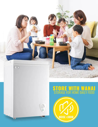 WANAI Deep Small Chest Freezer 3.0 Cu.Ft | Fridge.com