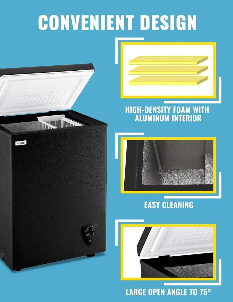 WANAI Deep Small Chest Freezer 3.0 Cu.Ft | Fridge.com
