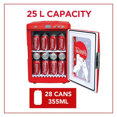 Coca-Cola Polar Bear 28 Can Cooler/Warmer 12V DC 110V AC Mini Fridge Red | Fridge.com