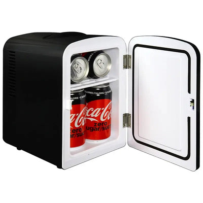 Coca-Cola Coke Zero 4L Cooler/Warmer 12V DC 110V AC Mini Fridge, Black | Fridge.com