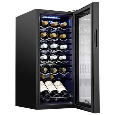 Wine Fridge, Freestanding Wine Refrigerator, 18 Bottle Wine Cooler | Fridge.com