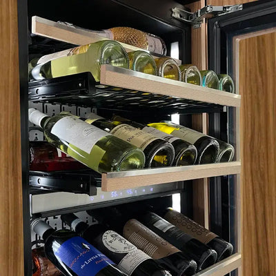 XO 24" Triple Zone Built-In Panel Ready Wine Column Refrigerator | Fridge.com
