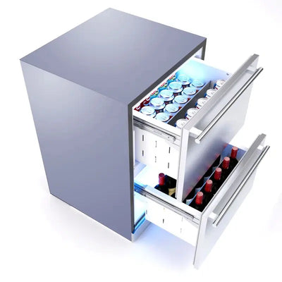 XO Appliance 23.81" 5.2 Cubic Feet Built-In Outdoor Refrigerated Drawers | Fridge.com