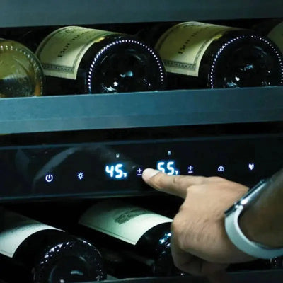 XO Appliance 23.875'' 46 Bottle Dual Zone Built-In Wine Refrigerator | Fridge.com