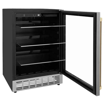 ZLINE 24" Monument Autograph Edition 154 Can Beverage Fridge in Stainless Steel | Fridge.com