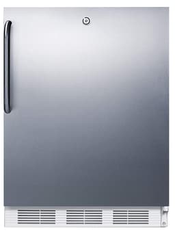Summit Appliance FF7LWCSSADA Accucold Built-In Undercounter All-Refrigerator, 24" Wide, ADA Compliant, 5.5 cu.ft. Storage Capacity, Factory Installed Lock, Automatic Defrost, Towel Bar Handle | Fridge.com